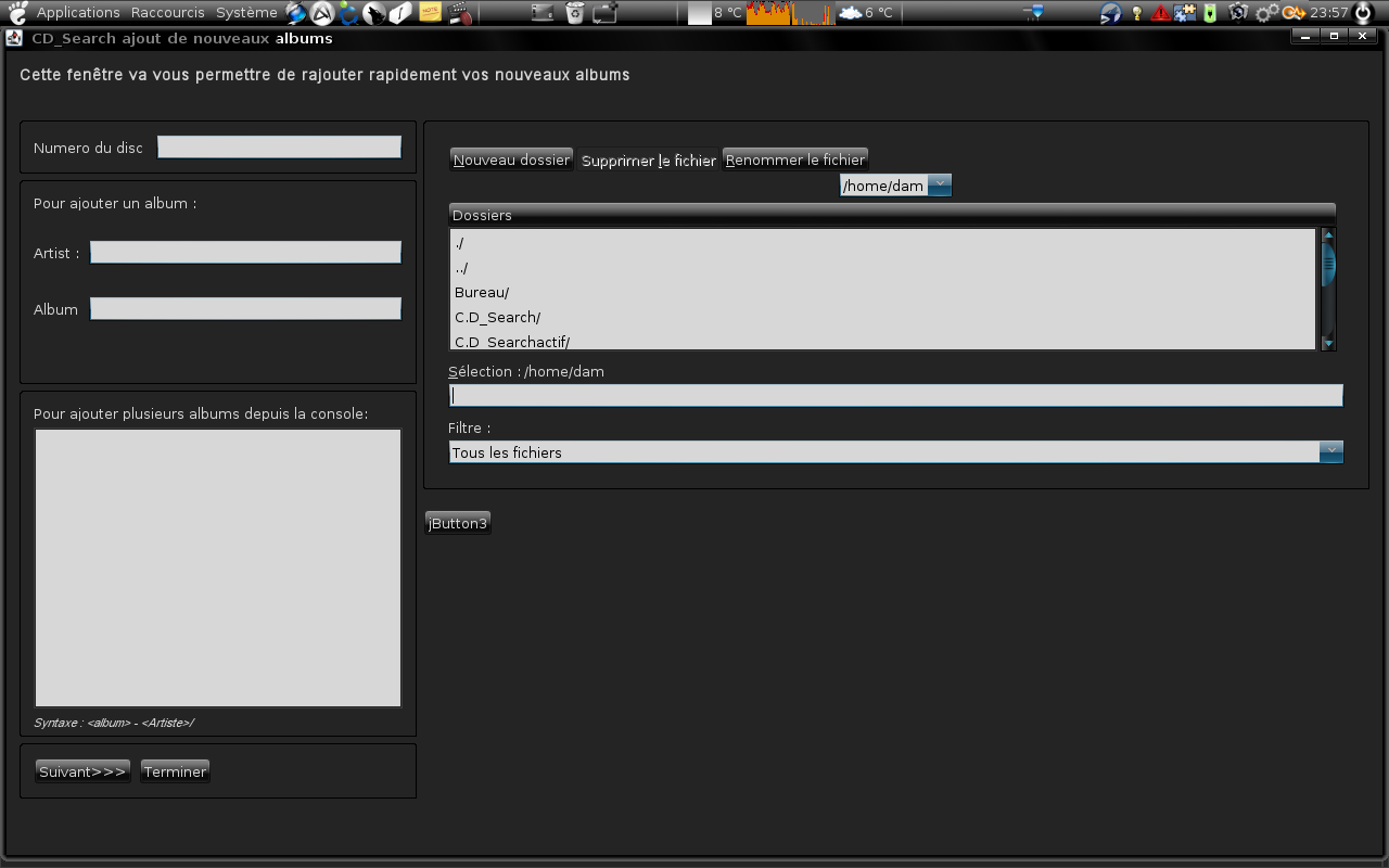 ajout_C.D_Search_linux