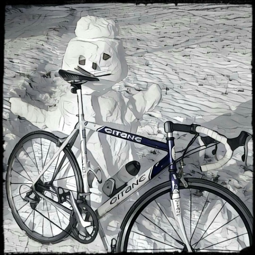 20160117-Petit cycliste de neige