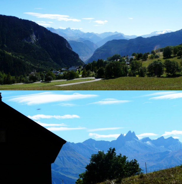 Le superbe panorama sur les aiguilles d'Arves au sommet du Col du Chaussy (1533m).