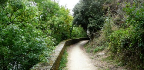Le final est grandiose. Un étroit chemin blanc longe la Loire, à flanc de rocher.