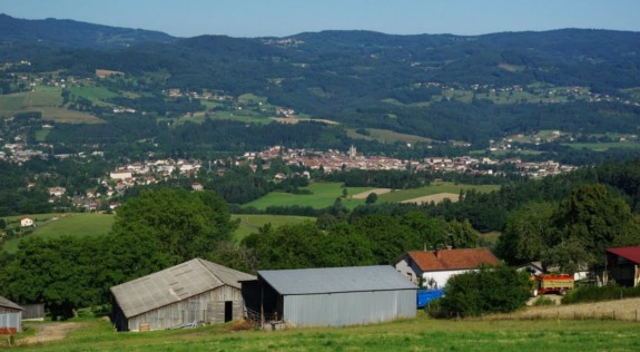 Après l'autoroute des Pradeaux, la descente rapide sur Ambert !