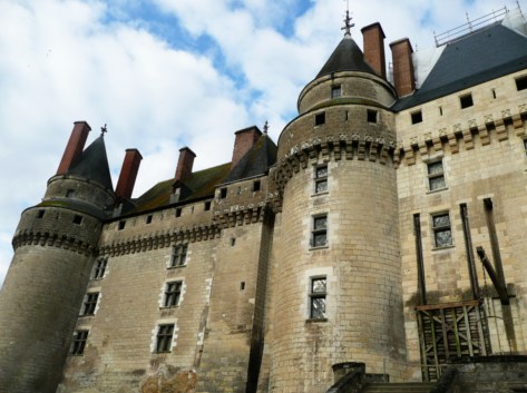 Le Château de Langeais, ce matin le ciel est beau.