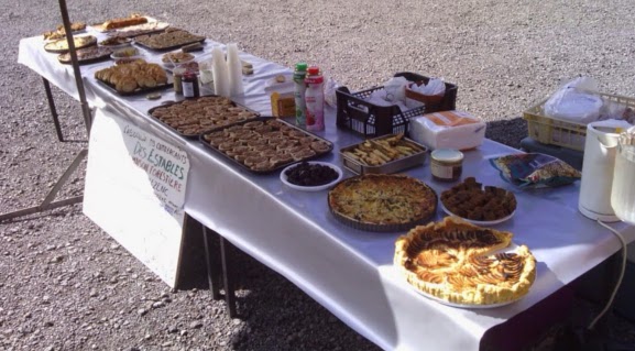 Les ravitos gourmands du TDS. Perso, je n'avais pas assez de place !!! Super bon !